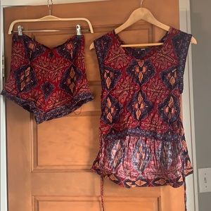 Short and tank top set